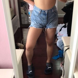 Levi’s 501 high rise shorts